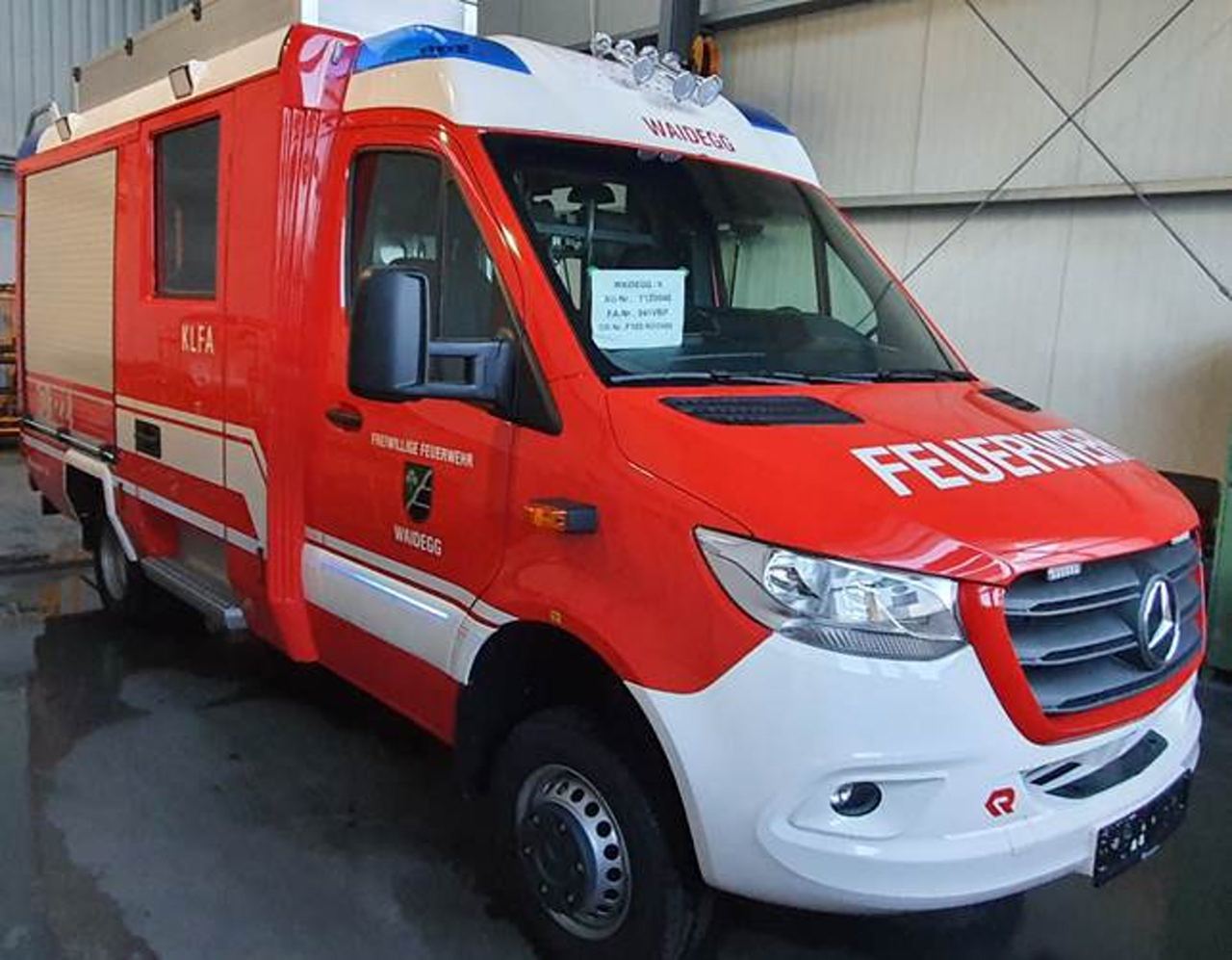 KLFA Mercedes Sprinter der FF Waidegg